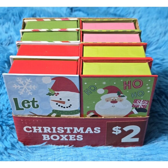 Other - Christmas Little Book Boxes Whimsy Pack Of 8 With 4 Designs